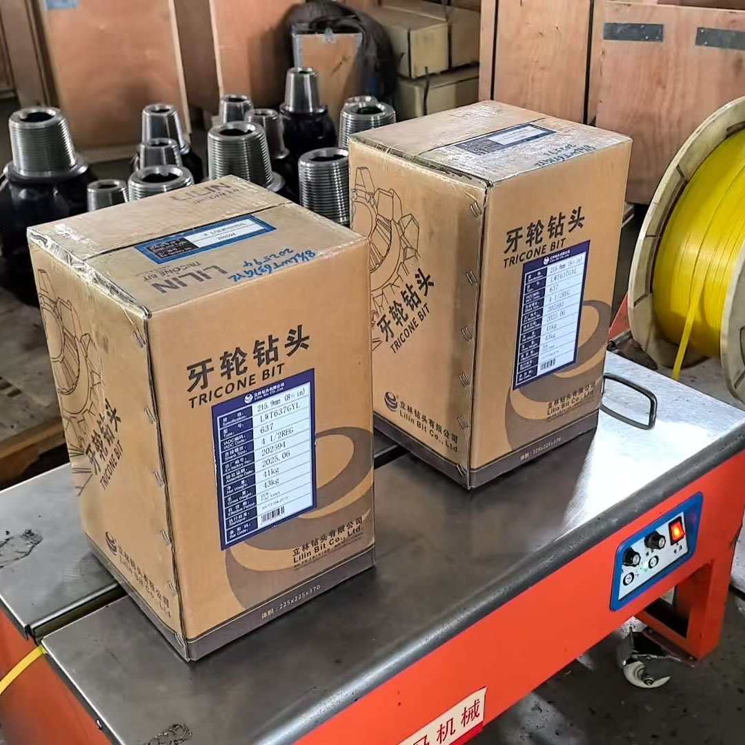 8 1/2 inch TZ637 Tricone Roller Cone Drill Bit and Package Boxes